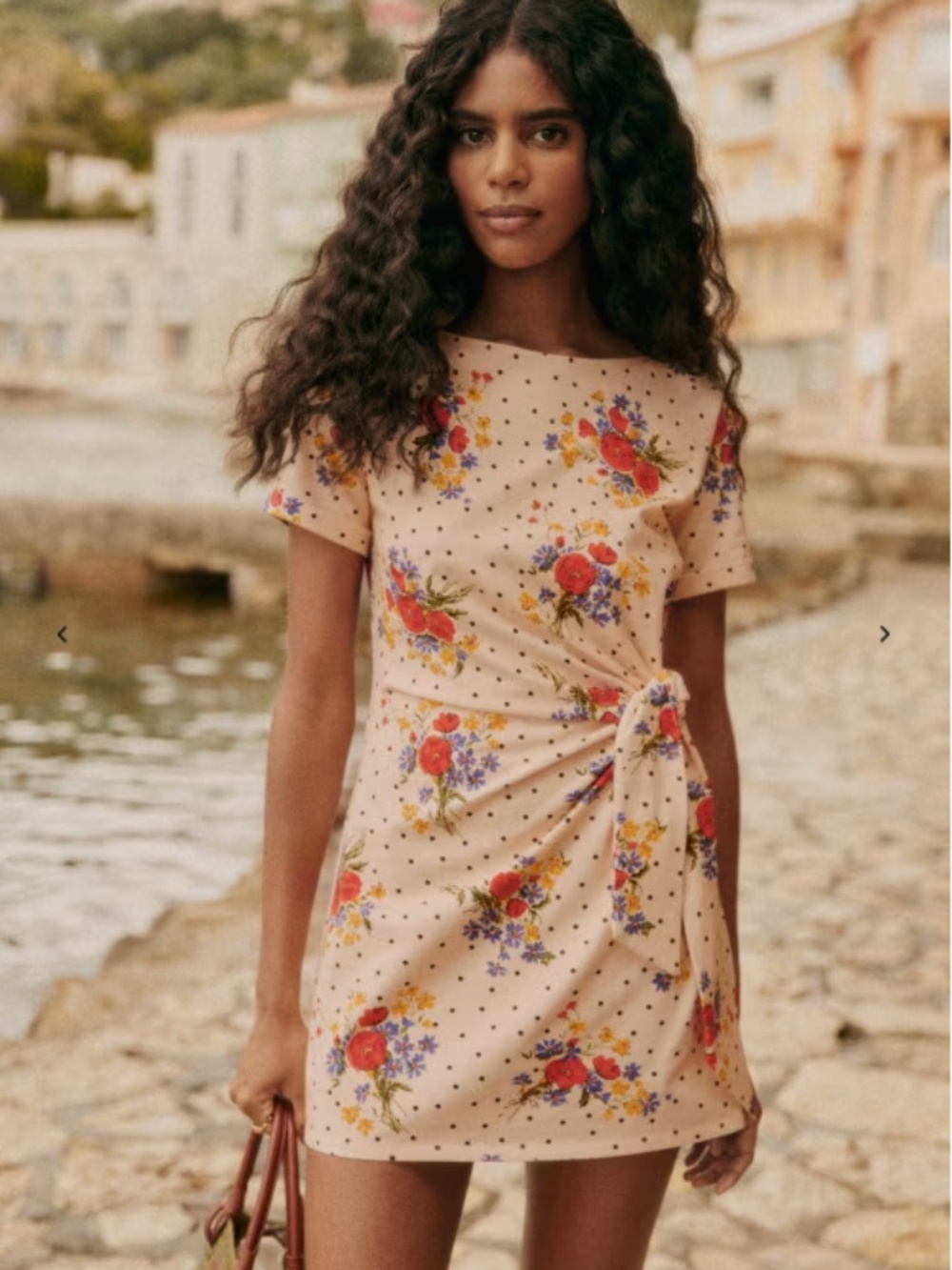 Sezane Pippa Short Dress in Poppy